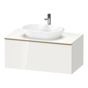 Duravit Meuble sous lavabo D-Neo 100x55 cm, blanc brillant, 1 tiroir, 1 porte, suspendu-1