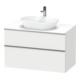 Duravit Meuble sous lavabo D-Neo 100x55 cm, blanc brillant, 2 tiroirs, 1 porte, 1 plan-1