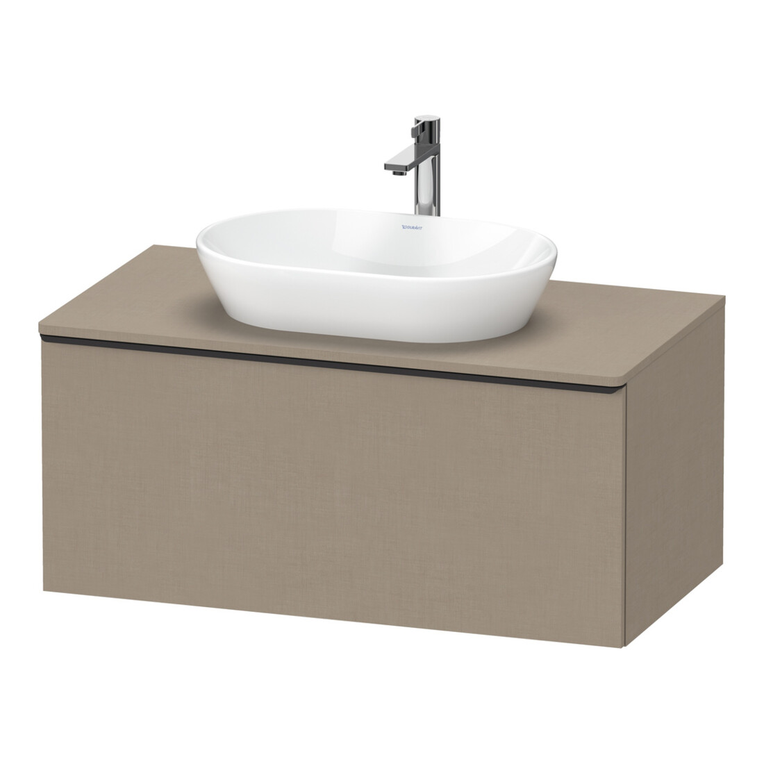 Duravit Meuble sous lavabo D-Neo 100x55 cm, blanc/lin, 1 tiroir, 1 porte, suspendu