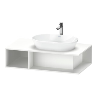 Duravit Meuble sous lavabo D-Neo 100x55 cm, blanc mat, 1 tiroir, 1 console, suspendu