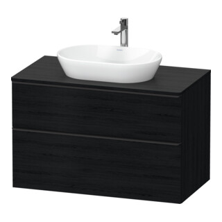 Duravit Meuble sous-lavabo D-Neo 100x55 cm, blanc/œuf, 2 tiroirs, 1 porte, 1 plan