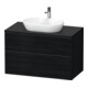 Duravit Meuble sous-lavabo D-Neo 100x55 cm, blanc/œuf, 2 tiroirs, 1 porte, 1 plan-1