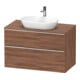 Duravit Meuble sous lavabo D-Neo 100x55 cm, ch/nb N, 2 tiroirs, 1 porte, 1 plan-1