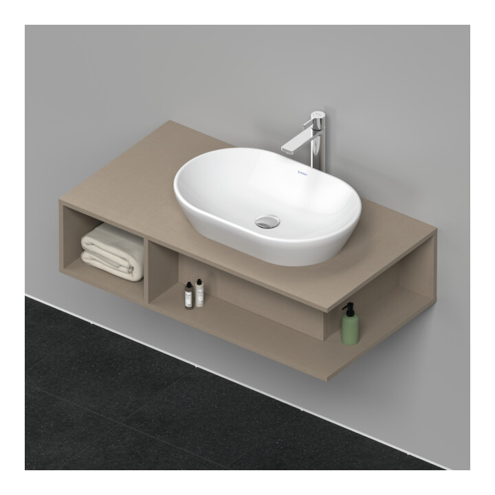 Duravit Meuble sous lavabo D-Neo 100x55 cm, chêne clair, 1 tiroir, 1 tablette, suspendu
