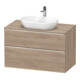 Duravit Meuble sous-lavabo D-Neo 100x55 cm, chêne/épicéa, 2 tiroirs, 1 porte, 1 plan-1