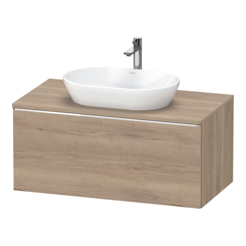 Duravit Meuble sous lavabo D-Neo 100x55 cm, chêne/œuf, 1 tiroir, 1 porte, suspendu