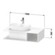 Duravit Meuble sous-lavabo D-Neo 100x55 cm, E N, 1 tiroir, 1 tablette, suspendu mural