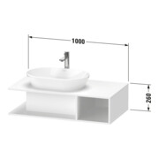 Duravit Meuble sous-lavabo D-Neo 100x55 cm, E N, 1 tiroir, 1 tablette, suspendu mural-4