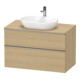 Duravit Meuble sous lavabo D-Neo 100x55 cm, ES geb/Ei N, 2 tiroirs, 1 porte, 1 plan-1