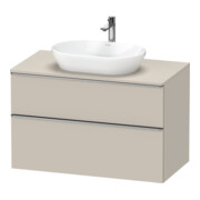 Duravit Meuble sous-lavabo D-Neo 100x55 cm, ES geb/Ta m, 2 tiroirs, 1 abattant, 1 plan