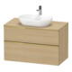 Duravit Meuble sous lavabo D-Neo 100x55 cm, g pol/Ei N, 2 tiroirs, 1 porte, 1 plan-1