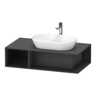 Duravit Meuble sous lavabo D-Neo 100x55 cm, gris, 1 tiroir, 1 porte, suspendu