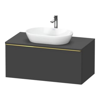 Duravit Meuble sous-lavabo D-Neo 100x55 cm, gris, 1 tiroir, 1 porte, suspendu