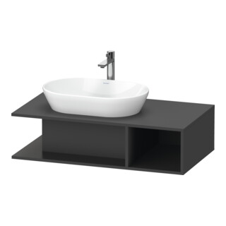 Duravit Meuble sous-lavabo D-Neo 100x55 cm, gris, 1 tiroir, 1 porte, suspendu