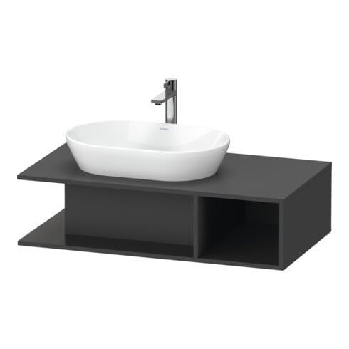 Duravit Meuble sous-lavabo D-Neo 100x55 cm, gris, 1 tiroir, 1 porte, suspendu