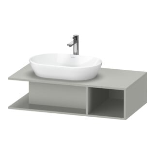 Duravit Meuble sous lavabo D-Neo 100x55 cm, gris mat, 1 tiroir, 1 porte, suspendu