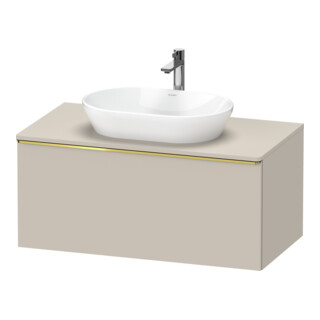 Duravit Meuble sous-lavabo D-Neo 100x55 cm, gris perle/taupe, 1 tiroir, 1 porte, suspendu