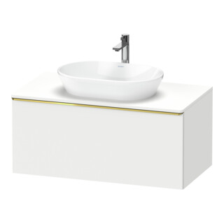 Duravit Meuble sous-lavabo D-Neo 100x55 cm, gris poli/blanc mat, 1 tiroir, 1 porte, suspendu
