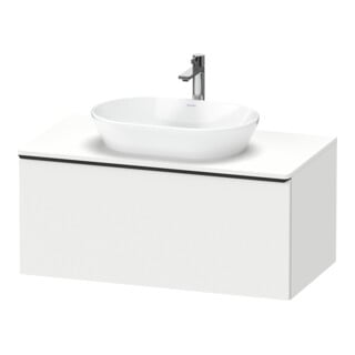 Duravit Meuble sous-lavabo D-Neo 100x55 cm, noir/blanc, 1 tiroir, 1 porte, suspendu