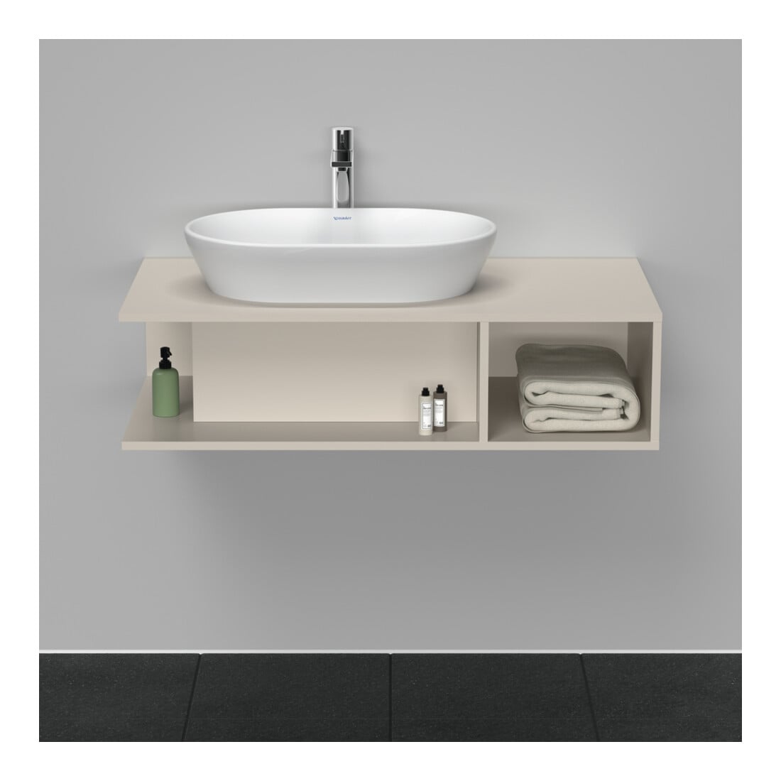 Duravit Meuble sous lavabo D-Neo 100x55 cm, T m, 1 tiroir, 1 tablette, suspendu