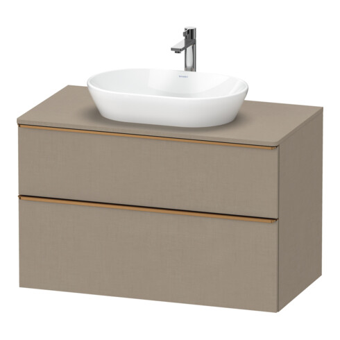 Duravit Meuble sous-lavabo D-Neo 100x55cm, blanc brillant, 2 tiroirs, 1 porte, 1 tablette