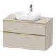 Duravit Meuble sous-lavabo D-Neo 100x55cm, g pol/Tau m, 2 tiroirs, 1 porte, 1 plan-1
