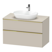Duravit Meuble sous-lavabo D-Neo 100x55cm, g pol/Tau m, 2 tiroirs, 1 porte, 1 plan