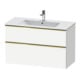 Duravit Meuble sous lavabo D-Neo 101x46,2 cm, blanc brillant, 1 porte, 1 tiroir-1