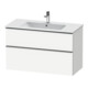 Duravit Meuble sous lavabo D-Neo 101x46,2 cm, blanc brillant, 1 porte, 1 tiroir-1
