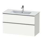 Duravit Meuble sous lavabo D-Neo 101x46,2 cm, blanc brillant, 1 porte, 1 tiroir