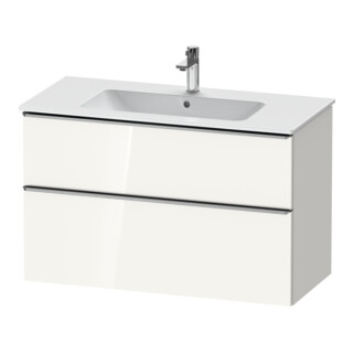 Duravit Meuble sous-lavabo D-Neo 101x46,2 cm, blanc brillant, 1 porte, 1 tiroir