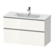 Duravit Meuble sous-lavabo D-Neo 101x46,2 cm, blanc brillant, 1 porte, 1 tiroir-1