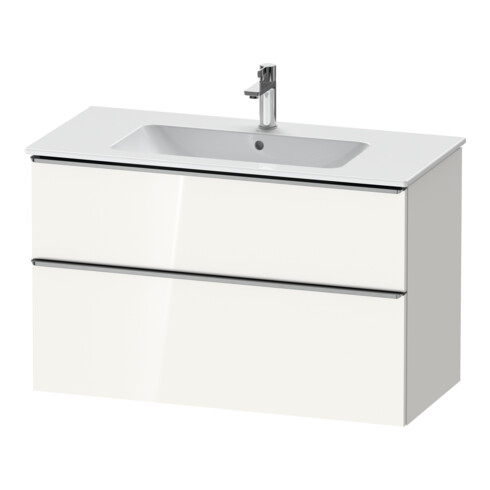 Duravit Meuble sous-lavabo D-Neo 101x46,2 cm, blanc brillant, 1 porte, 1 tiroir