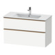 Duravit Meuble sous lavabo D-Neo 101x46,2 cm, blanc brillant, 1 porte, 1 tiroir-1