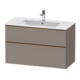 Duravit Meuble sous lavabo D-Neo 101x46,2 cm, blanc brillant, 1 porte, 1 tiroir-1