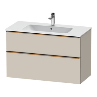 Duravit Meuble sous lavabo D-Neo 101x46,2 cm, blanc brillant, 1 porte, 1 tiroir
