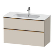 Duravit Meuble sous lavabo D-Neo 101x46,2 cm, blanc brillant, 1 porte, 1 tiroir