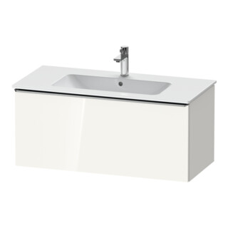 Duravit Meuble sous lavabo D-Neo 101x46,2 cm, blanc brillant, 1 tiroir, suspendu