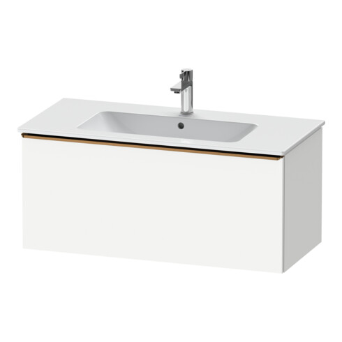 Duravit Meuble sous-lavabo D-Neo 101x46,2 cm, blanc/gris, 1 tiroir, suspendu