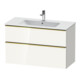 Duravit Meuble sous lavabo D-Neo 101x46,2 cm, blanc poli, 1 porte, 1 tiroir-1