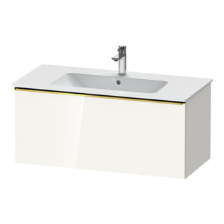 Duravit Meuble sous-lavabo D-Neo 101x46,2 cm, blanc poli/brillant, 1 tiroir, suspendu