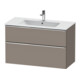 Duravit Meuble sous lavabo D-Neo 101x46,2 cm, ch/Bas m, 1 tiroir, 1 coulissant-1
