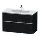 Duravit Meuble sous-lavabo D-Neo 101x46,2 cm, ch/blanc œuf, 1 tiroir, 1 coulissant-1