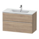 Duravit Meuble sous lavabo D-Neo 101x46,2 cm, chêne/émeri, 1 tiroir, 1 coulissant-1