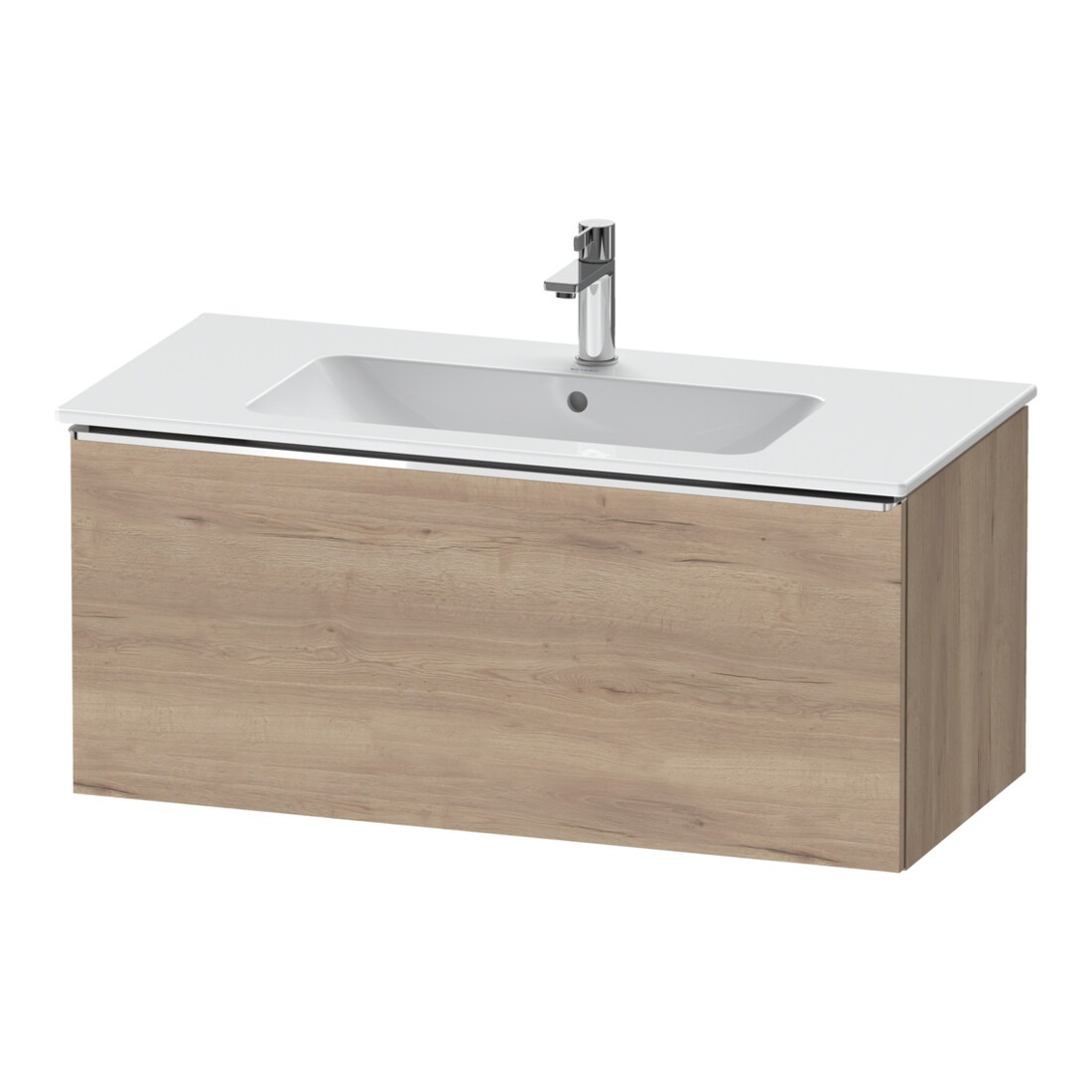 Duravit Meuble sous-lavabo D-Neo 101x46,2 cm, chêne/émeri marbré, 1 tiroir, suspendu