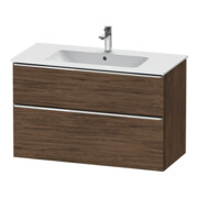 Duravit Meuble sous lavabo D-Neo 101x46,2 cm, chêne/noyer, 1 tiroir, 1 coulissant
