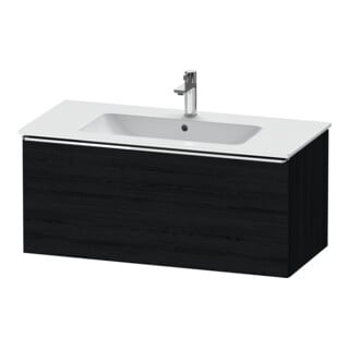 Duravit Meuble sous-lavabo D-Neo 101x46,2 cm, chrome/chêne noir, 1 tiroir, suspendu