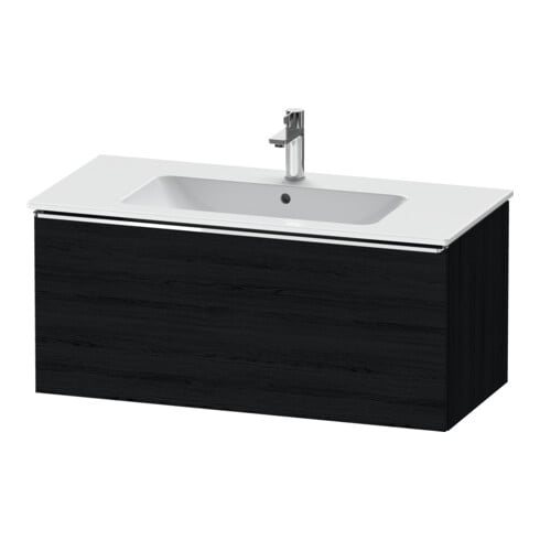 Duravit Meuble sous-lavabo D-Neo 101x46,2 cm, chrome/chêne noir, 1 tiroir, suspendu