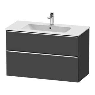 Duravit Meuble sous-lavabo D-Neo 101x46,2 cm, chrome/gris m, 1 porte, 1 tiroir