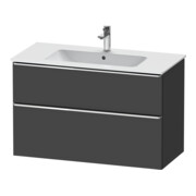Duravit Meuble sous-lavabo D-Neo 101x46,2 cm, chrome/gris m, 1 porte, 1 tiroir